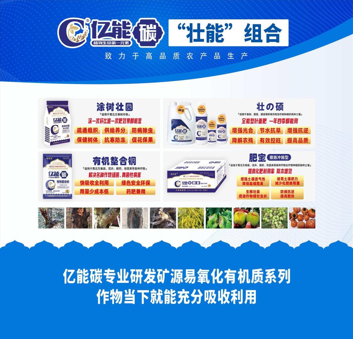 亿能碳全系产品矩阵展示